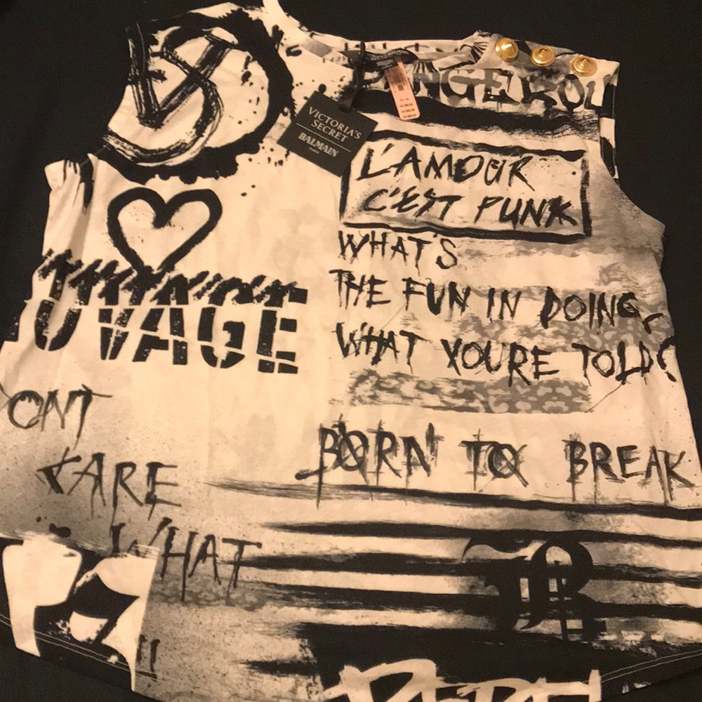 Victoria’s Secret X Balmain T-Shirt Medium
